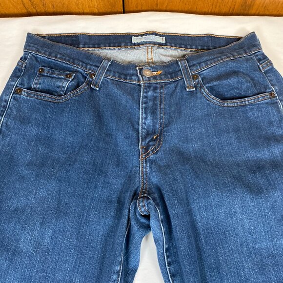 Levi's Curvy Bootcut 529 Jeans Women's 12S Blue Cotton Blend - Picture 4 of 8